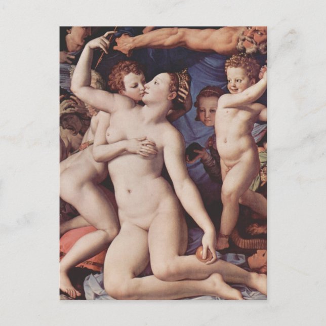 Postal Bronzino - Alegoría del amor (Anverso)