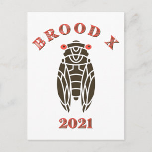 Postal Brood X Great Eastern Cicada 2021
