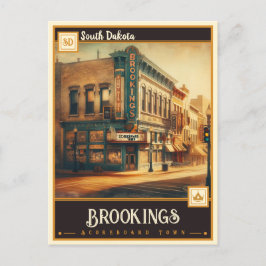 Postal Brookings, Dakota del Sur | Vintage