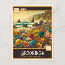 Postal Brookings, Oregón | Vintage