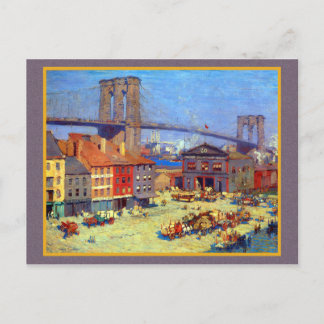 Postal Brooklyn Bridge New York
