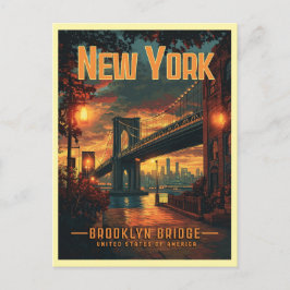 Postal Brooklyn Bridge Sunrise - Un viaje asombroso