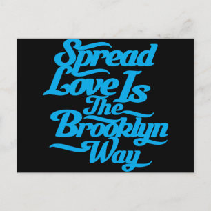 Postal Brooklyn Love Blue