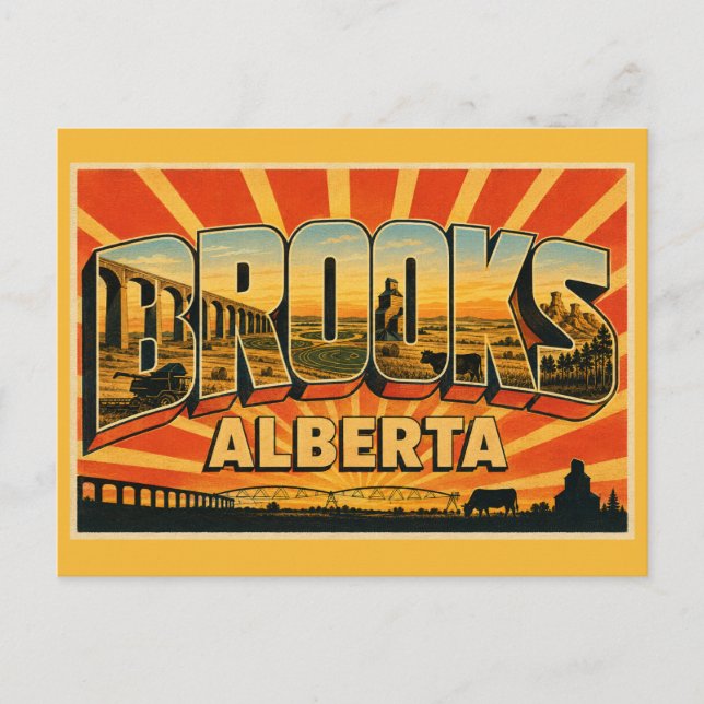 Postal Brooks Alberta Agricultura Diversa (Anverso)