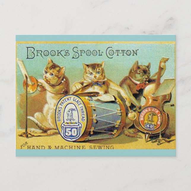 Postal Brooks Spool Cotton (Anverso)