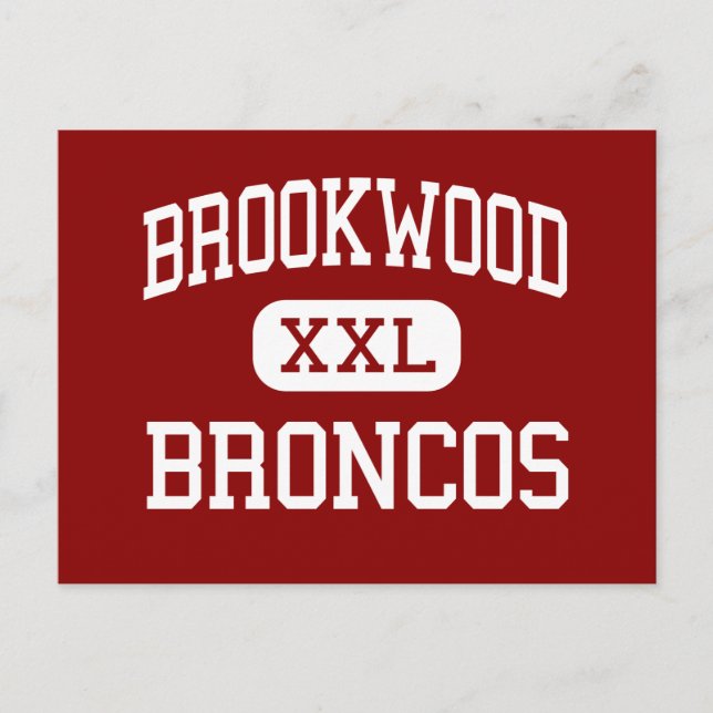 Postal Brookwood - Broncos - High - Snellville Georgia (Anverso)