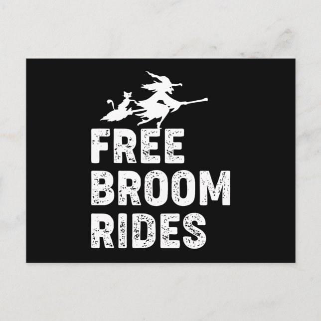Postal Broom Rides gratis (Anverso)