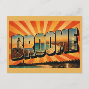 Postal Broome WA Australia Costa de Tierra Roja Arte