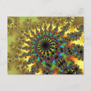 Postal Brote de amarillo y oro