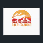Postal Brother Dinosaur 5 Kids Funny Big Little Gift<br><div class="desc">Brother Dinosaur 5 Kids Funny Big Little Gift</div>