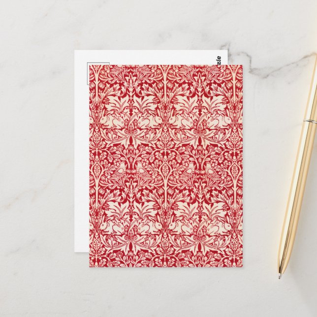 Postal Brother Rabbit por William Morris (Anverso/Reverso In Situ)