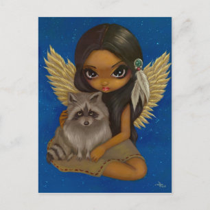 Postal "Brother Raccoon"