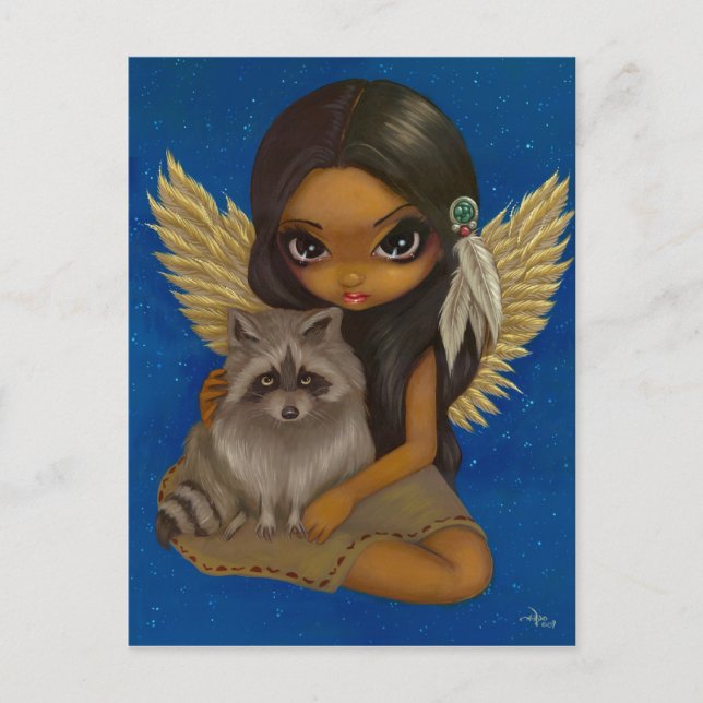 Postal "Brother Raccoon" (Anverso)