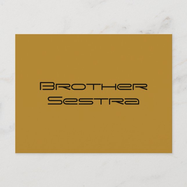 Postal Brother SESTRA Orphan Black,clon transgénero, geo (Anverso)