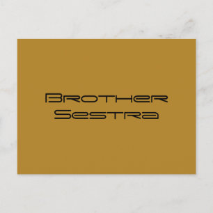 Postal Brother SESTRA Orphan Black,clon transgénero, geo