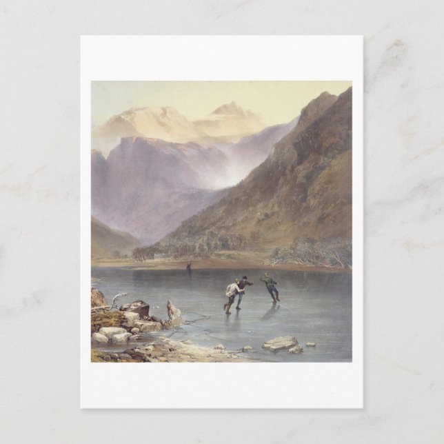 Postal Brothers Water, detalle de los patinadores de hiel (Anverso)