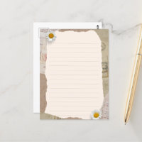 Brown Beige Vintage Scrapbook Lined Notes