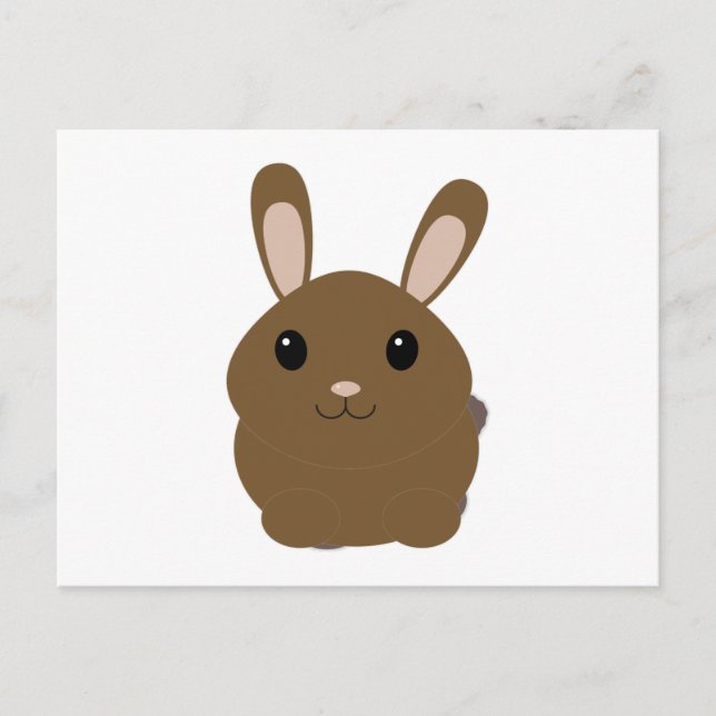 Postal Brown Personalizado Bunny (Anverso)