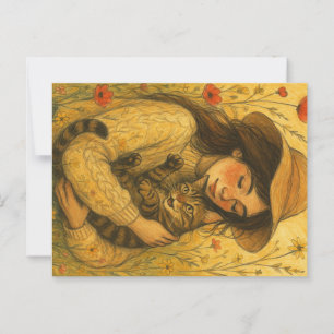 Postal Brown Tabby Cat Mom