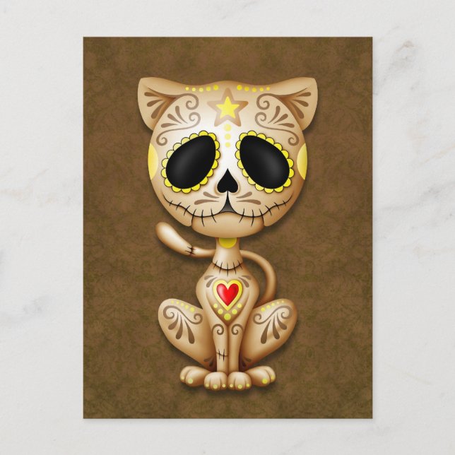 Postal Brown Zombie Sugar Kitten (Anverso)