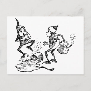 Postal Brownie Cradling Hurt Hand