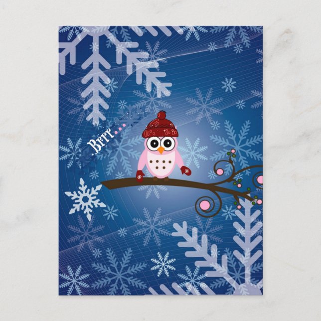 Postal Brrr...Lechuza Rosada, (Anverso)