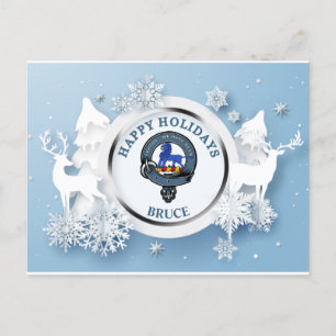 Postal Bruce Clan Badge w/Stags