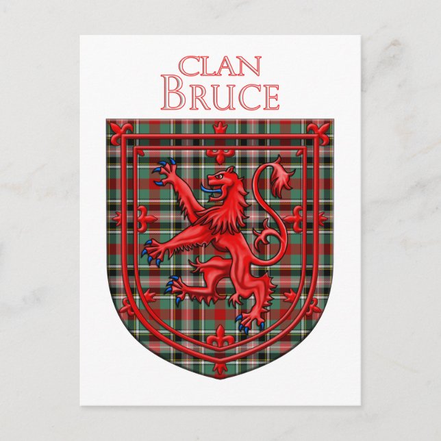 Postal Bruce de Kinnaird Tartan Scottish Plaid (Anverso)
