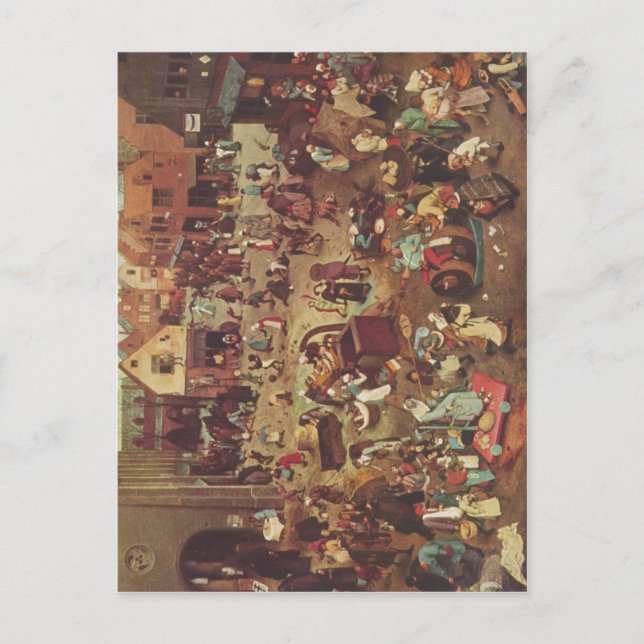 Postal Bruegel d..., Pieter Serie der sogenannten bilder (Anverso)