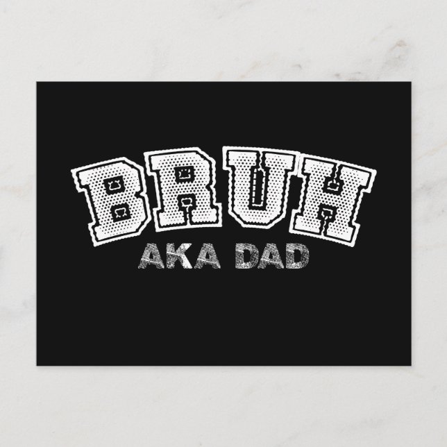Postal Bruh AKA Dad Funny Fathers Day Hijo de la Familia (Anverso)