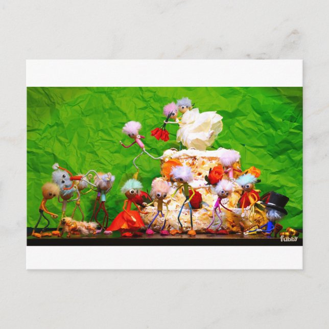 Postal Bruidsfeest van de Fubby's. (Anverso)