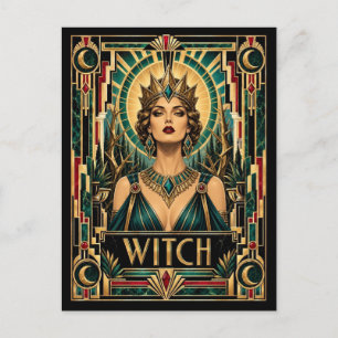 Postal Bruja, Art Deco Mitológica