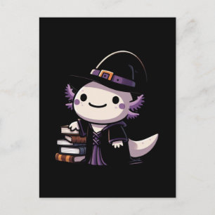 Postal Bruja Axolotl - Halloween Adorable