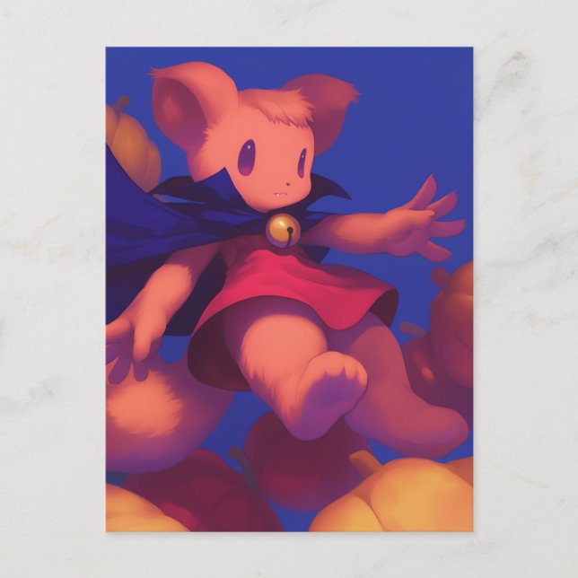 Postal Bruja de ardilla (Anverso)