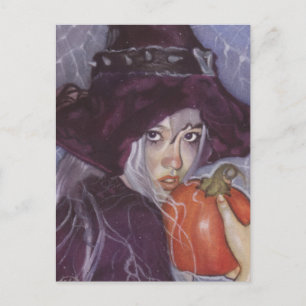 Postal bruja de calabaza