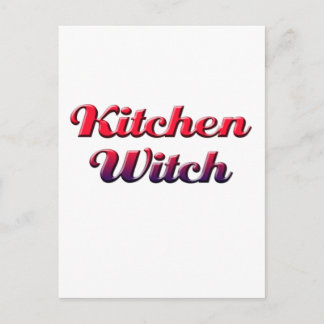 Postal bruja de cocina
