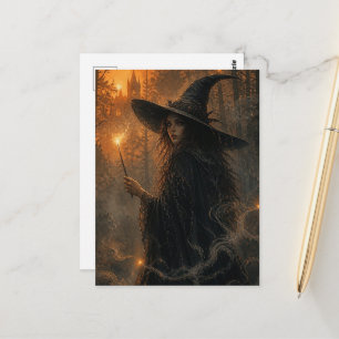 Postal Bruja de Fantasía