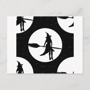 Postal bruja de halloween