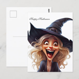 Postal Bruja de Halloween