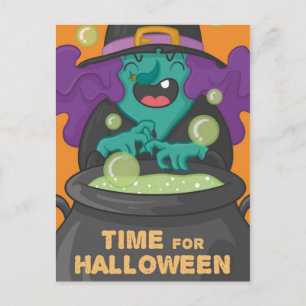 Postal Bruja de Halloween