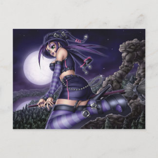 Postal Bruja del animado del gótico