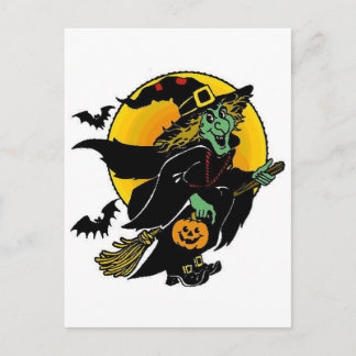 Postal Bruja feliz