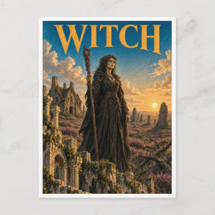 Postal Bruja, Monstruo de Fantasía Gótica