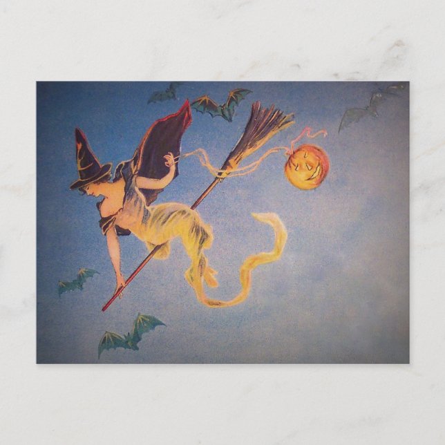 Postal Bruja Vintage (Anverso)