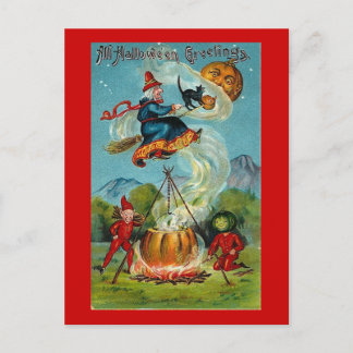 Postal Bruja voladora