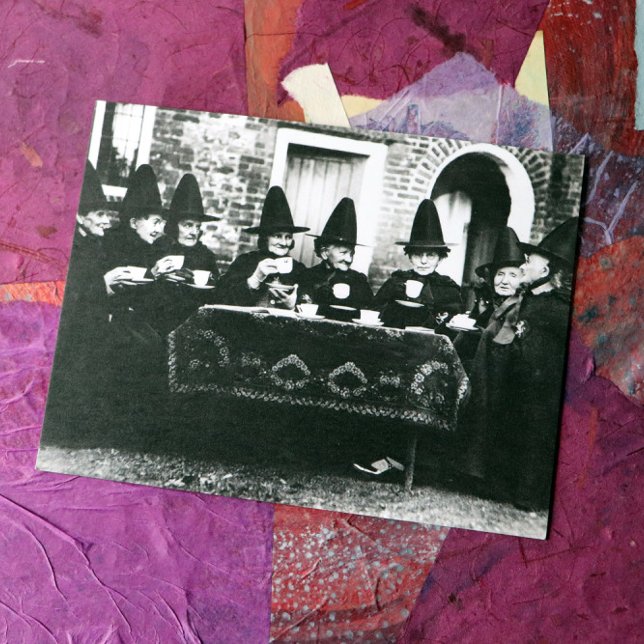 Postal Brujas galesas con té crone teatime (Subido por el creador)