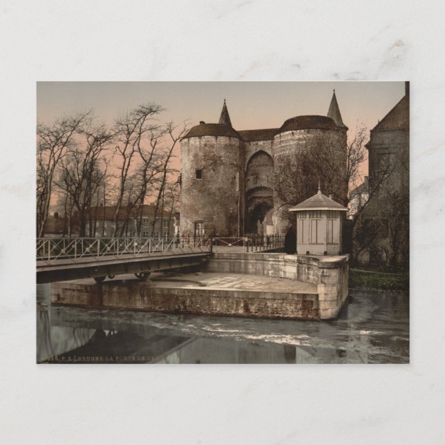 Postal Brujas - Gante de Gante, Bélgica (Anverso)