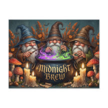 Brujas Gnomos Bruja de Halloween Caldera de Cervez