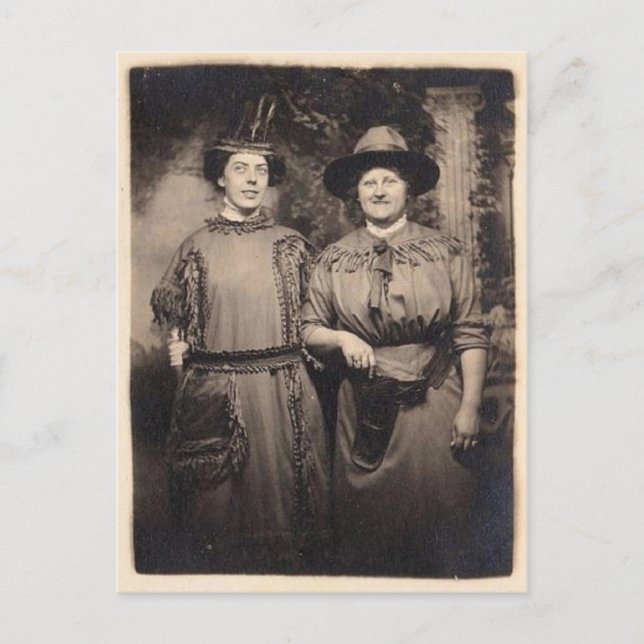 Postal Brujas Vintage (Anverso)