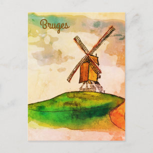Postal Brujas Windmill